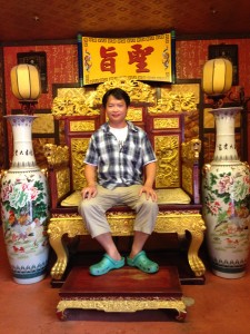 Me on a throne